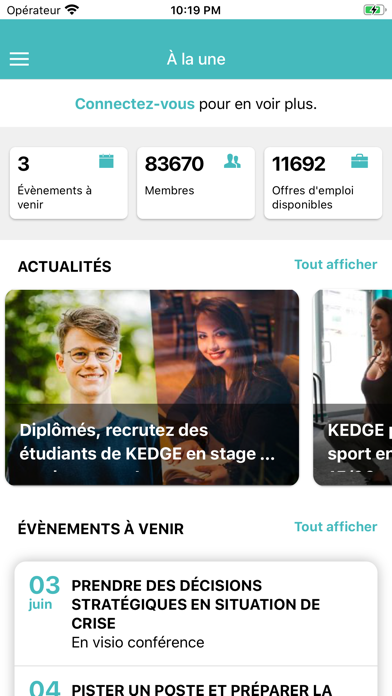 Kedge Alumni 스크린샷