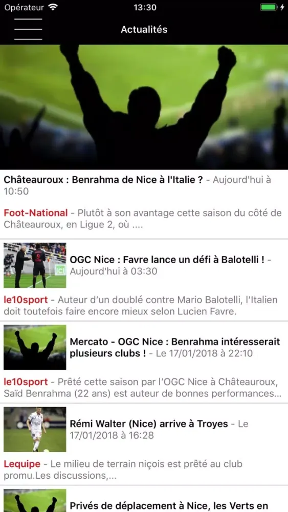 Nice actu en direct سکرین شاٹس