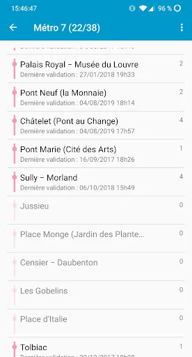 Capturas de pantalla de RailTrip (PasseGares)