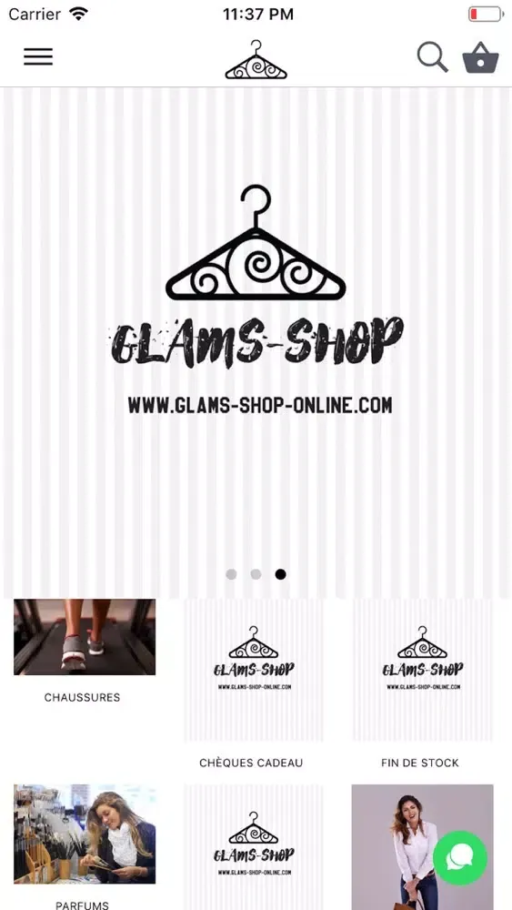 ภาพหน้าจอของ Glams Shop