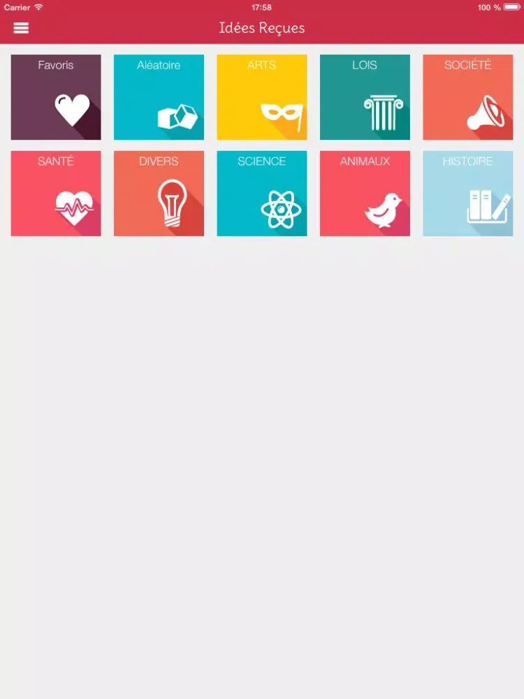 Screenshot di Idées Recues iPad 
