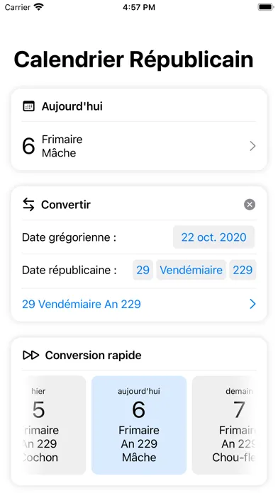 Calendrier républicain moderne应用截图