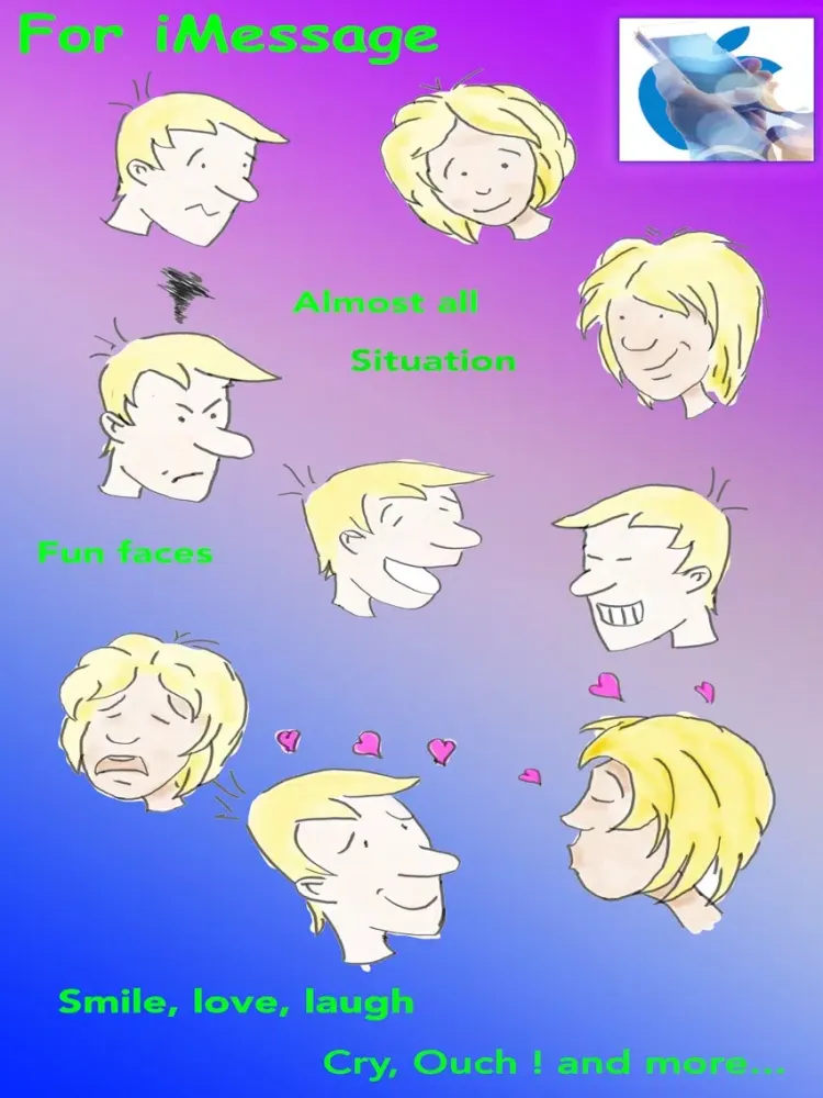 Funny Stickers - Comics iPad 应用截图