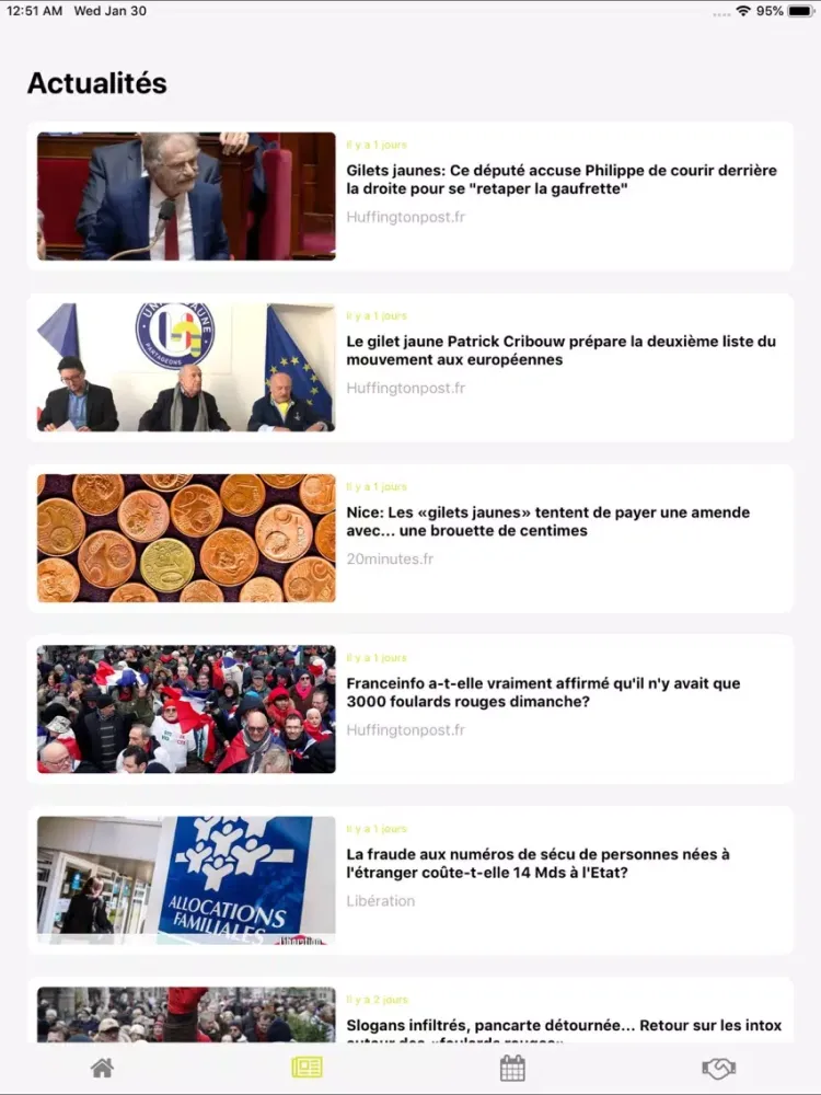 Mouvement des Gilets jaunes iPad  Screenshots