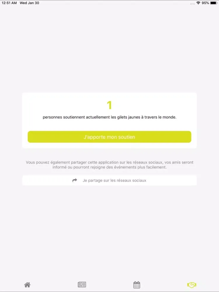 Mouvement des Gilets jaunes iPad  Screenshots