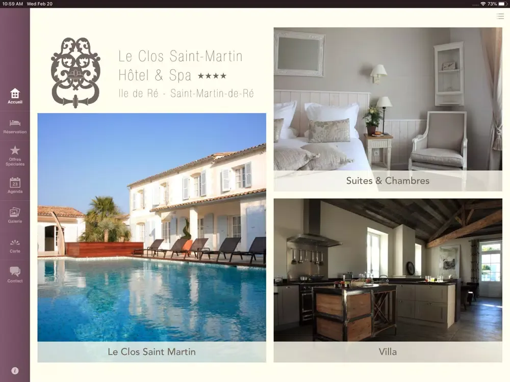 Le Clos Saint Martin iPad  スクリーンショット