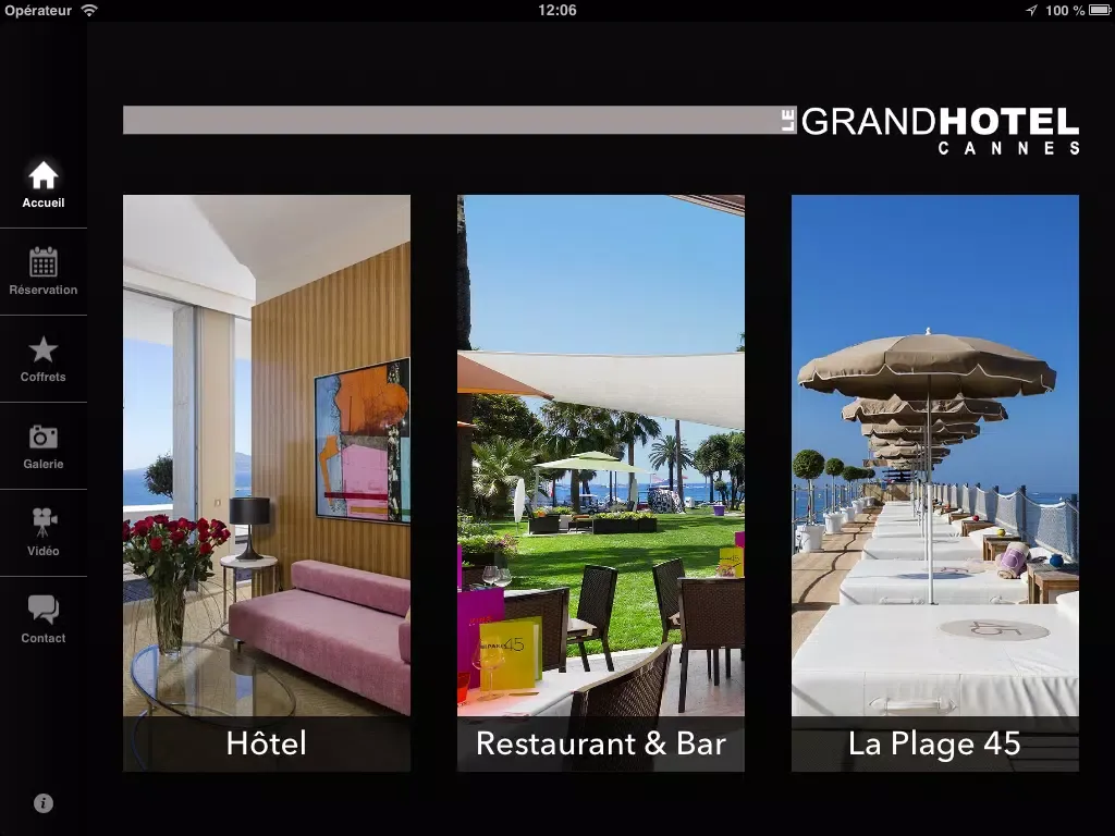 تصاویر Le Grand Hôtel de Cannes iPad 