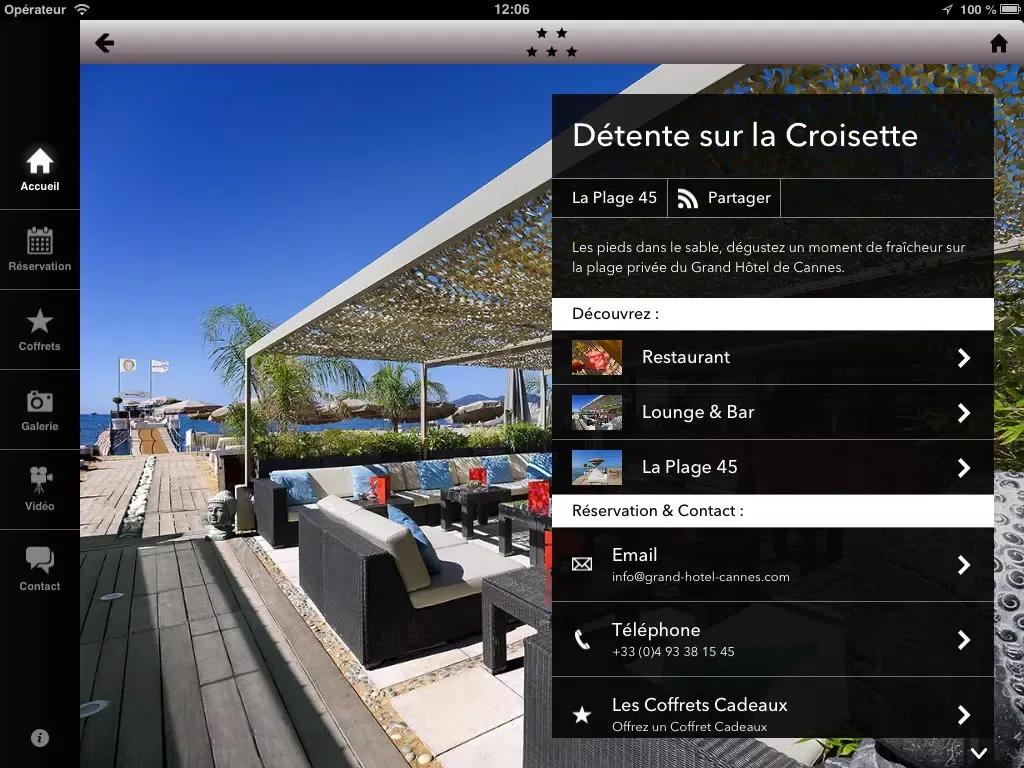 تصاویر Le Grand Hôtel de Cannes iPad 