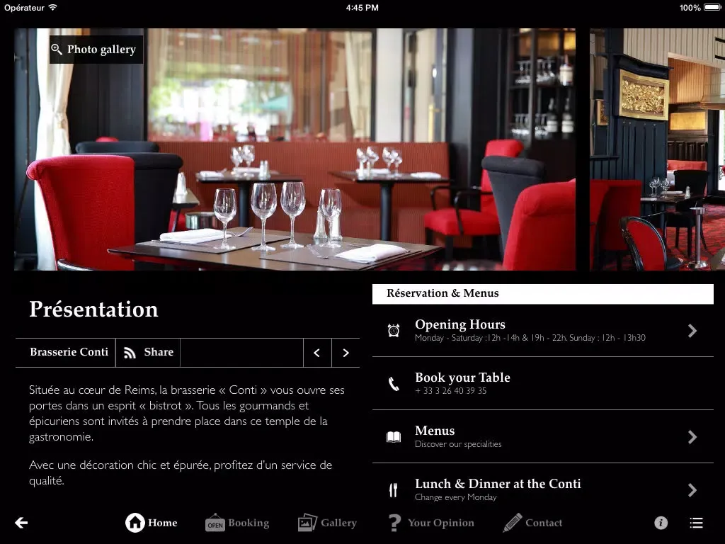 Grand Hôtel Continental iPad  स्क्रीनशॉट
