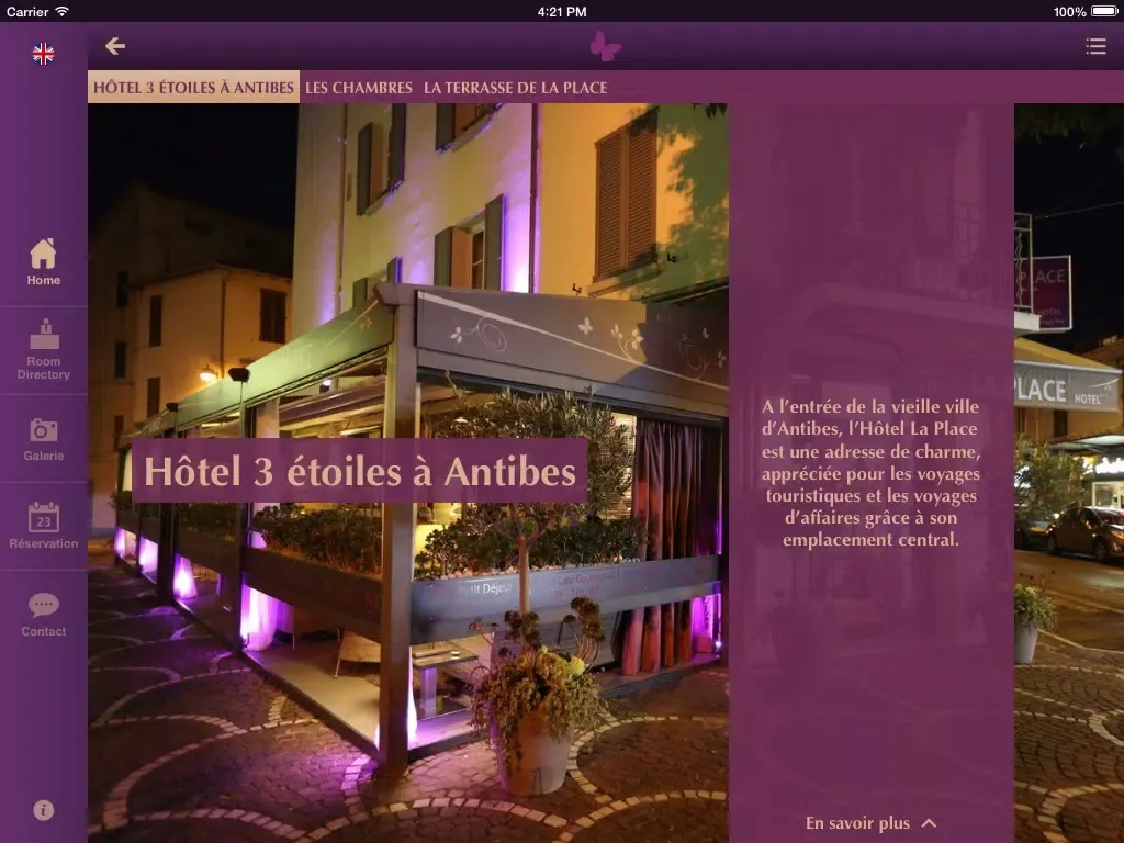 Ảnh chụp màn hình của Hôtel La Place iPad 