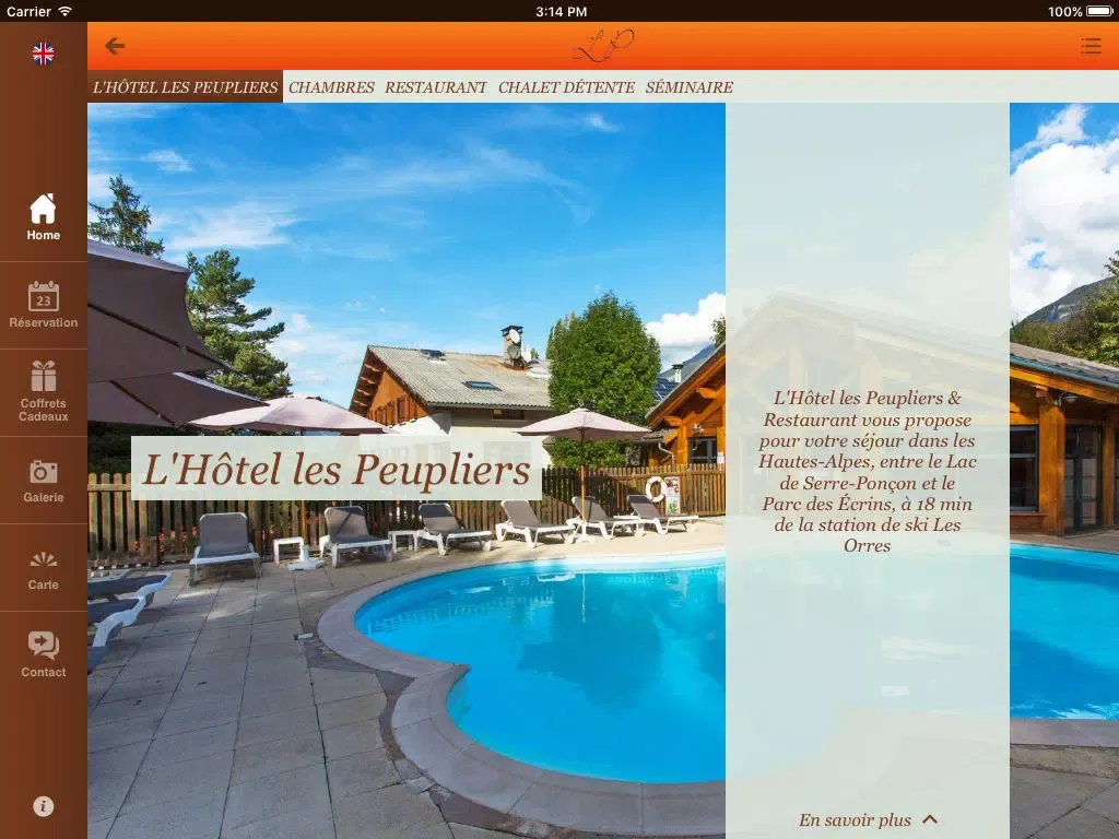 Capturas de pantalla de L'Hôtel les Peupliers iPad 
