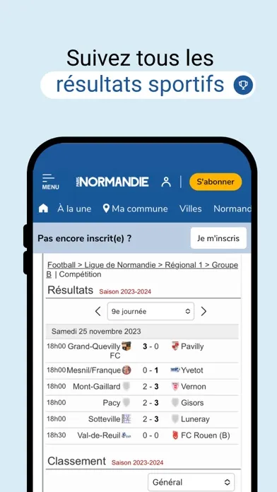 Captures d'écran de Paris Normandie : Actu & vidéo
