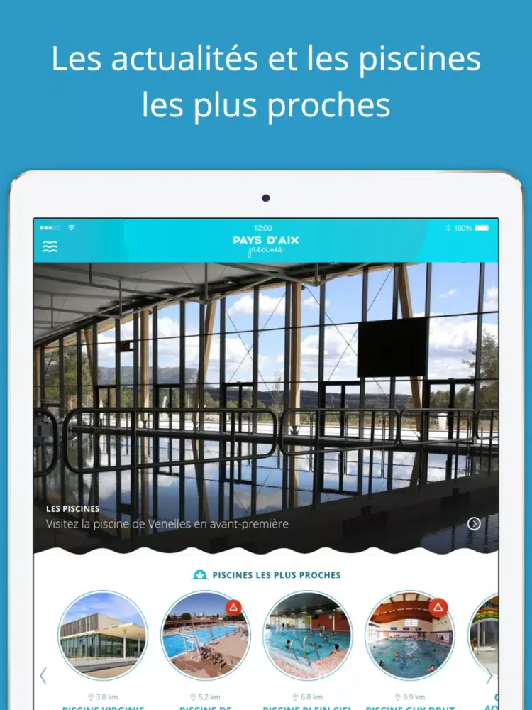 Ảnh chụp màn hình của MAMP piscines iPad 
