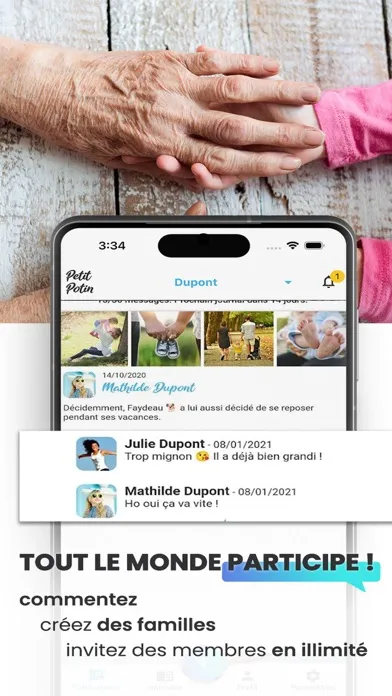Capturas de tela do Petit Potin - Journal familial