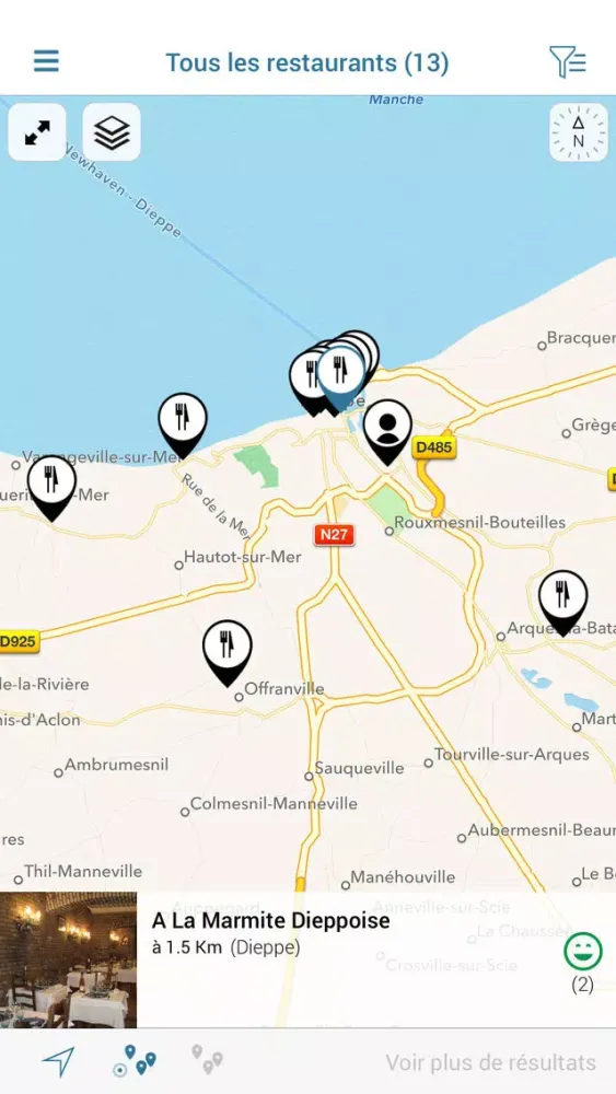 Captures d'écran de Dieppe Tour