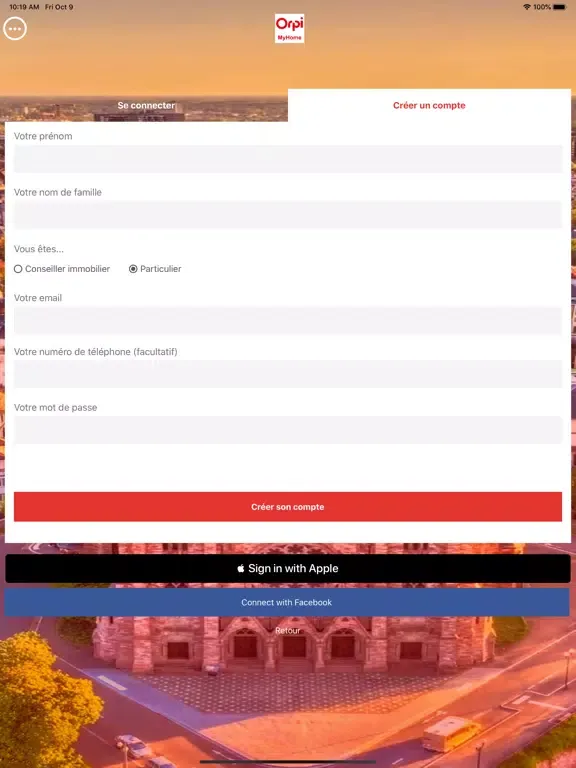 Orpi MyHome iPad  Screenshots