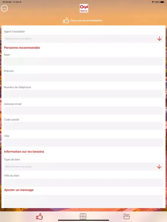 Orpi MyHome iPad  Screenshots