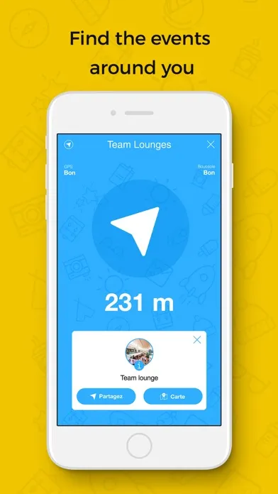 Tangkapan layar Triber Realtime GPS compass