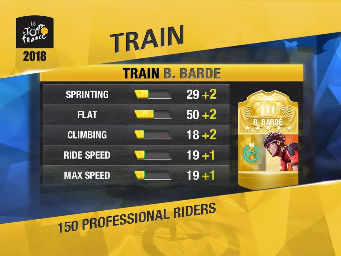 Tangkapan layar Tour de France 2018 The Game iPad 