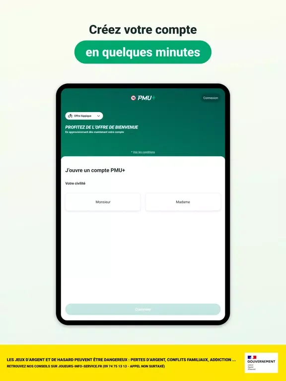 Zrzuty ekranu PMU Point de vente - Turf iPad 