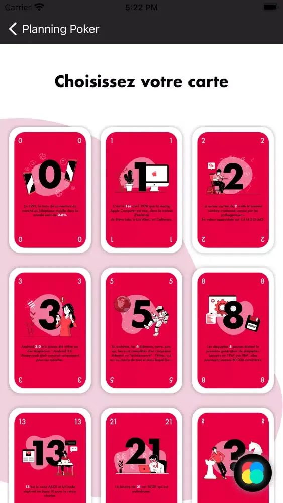 Sapient's Planning Poker Screenshots