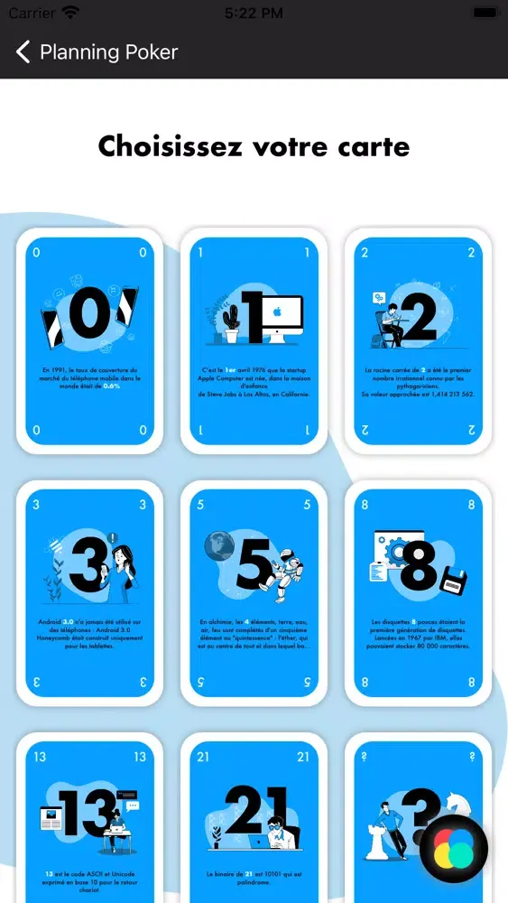 Sapient's Planning Poker Screenshots