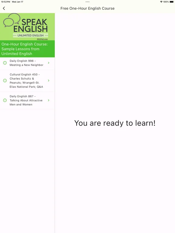 Speak English with ESLPod.com iPad 应用截图