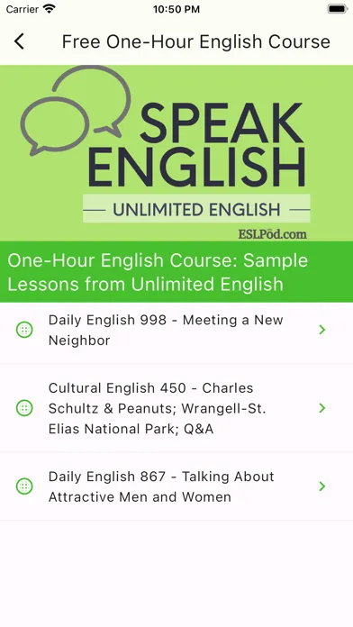 Speak English with ESLPod.com应用截图