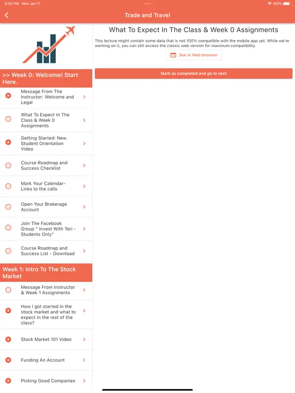 Zrzuty ekranu Trade and Travel iPad 