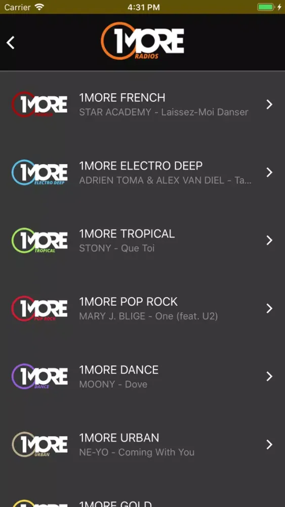 1MORE Radios Screenshots