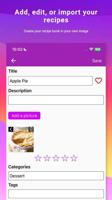 My Recipe Box: My Cookbook স্ক্রিনশট