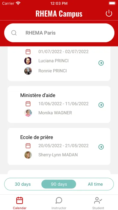 Tangkapan layar RHEMA Campus Francophonie