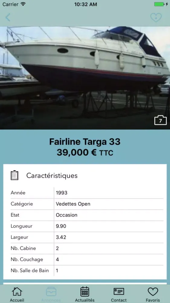 Captures d'écran de APS Yachting