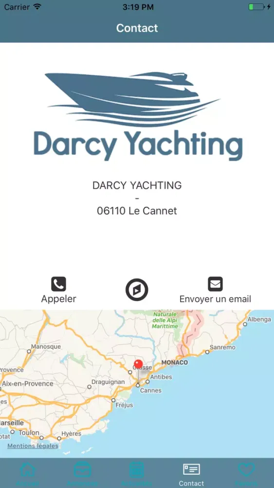 Captures d'écran de Darcy Yachting