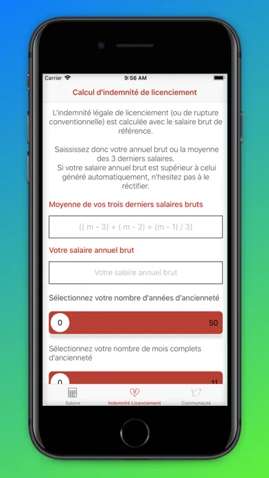 Calcul Salaire Brut en Net Screenshots