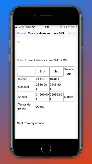 Calcul Salaire Brut en Net Screenshots