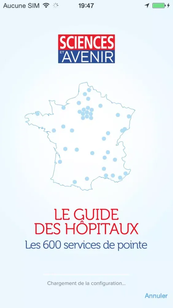 Zrzuty ekranu Le Guide des Hôpitaux et des services de pointe par Sciences et Avenir Santé