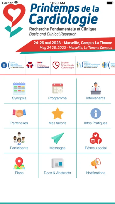 Screenshot di Printemps Cardiologie 2023
