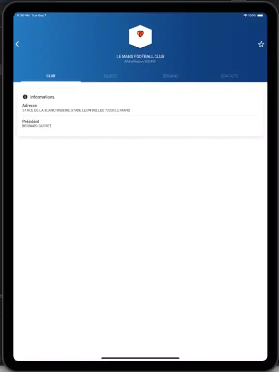 Application Le Foot Amateur iPad  Ekran Görüntüleri