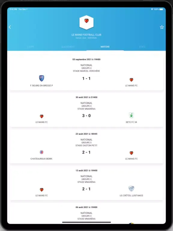 Application Le Foot Amateur iPad  Ekran Görüntüleri