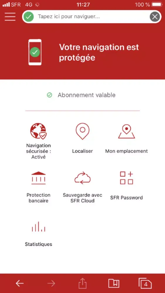 SFR Sécurité Ekran Görüntüleri