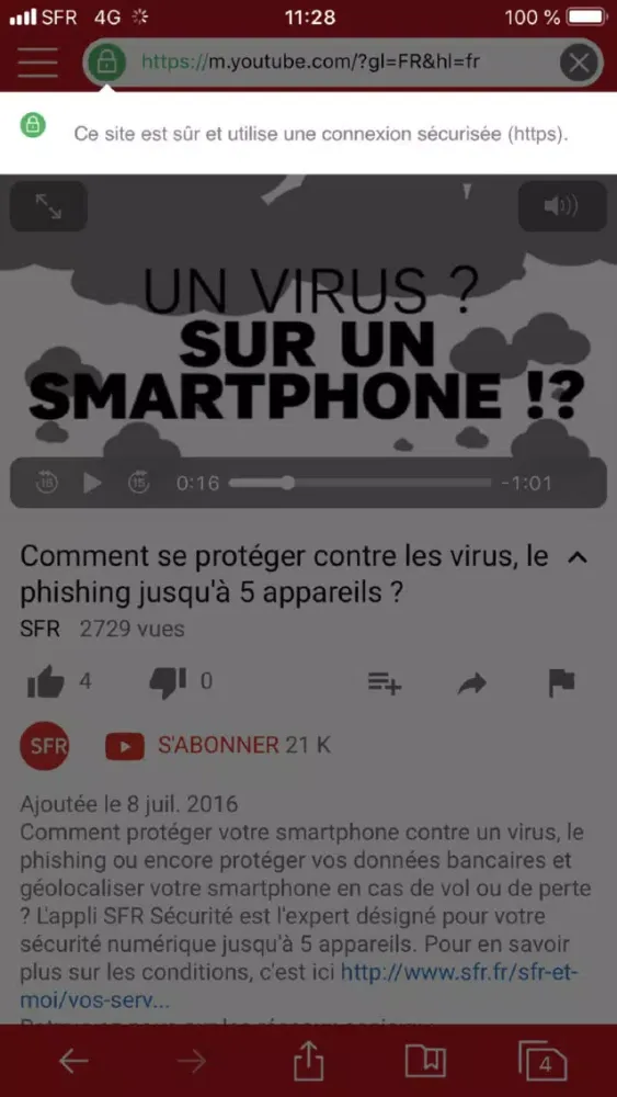 SFR Sécurité Ekran Görüntüleri