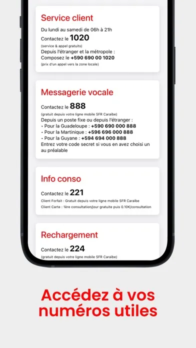 SFR Caraibe Mon Compte スクリーンショット