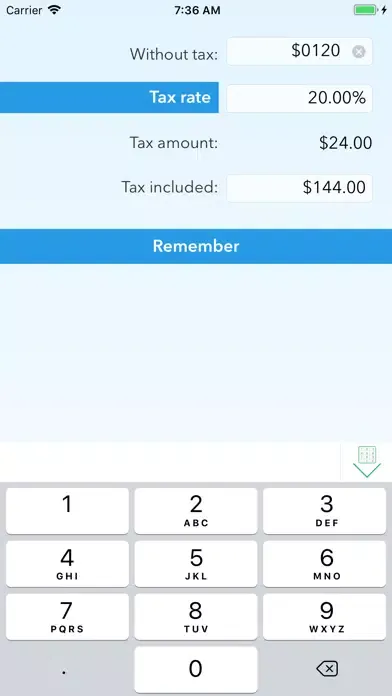 Captures d'écran de Calculator for VAT