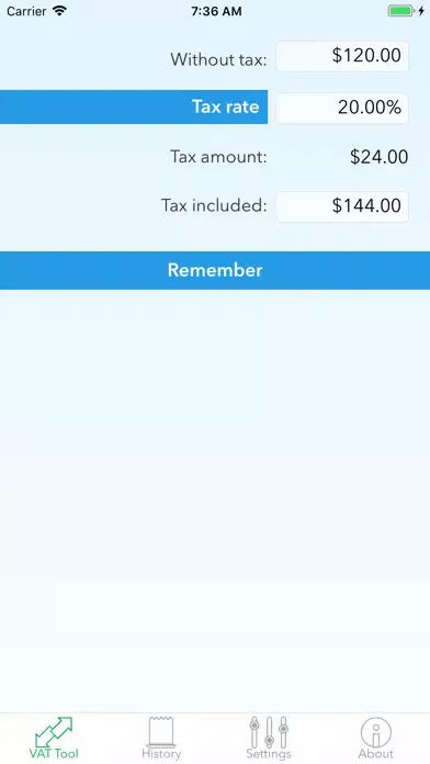 Captures d'écran de Calculator for VAT