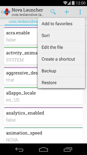 Preferences Manager スクリーンショット