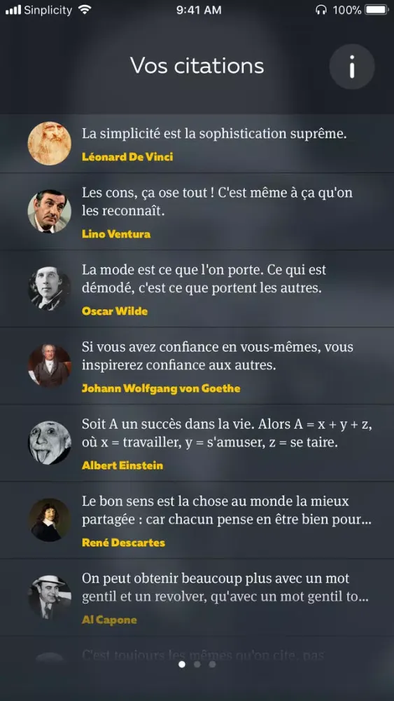Скриншоты Kwote: une citation par jour