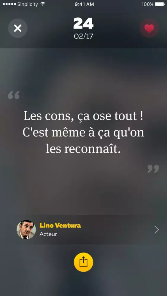 Скриншоты Kwote: une citation par jour