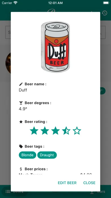 Ảnh chụp màn hình của Beerstory – My beer library