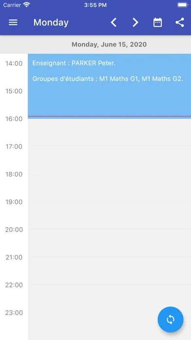 Unicaen Timetable Ekran Görüntüleri